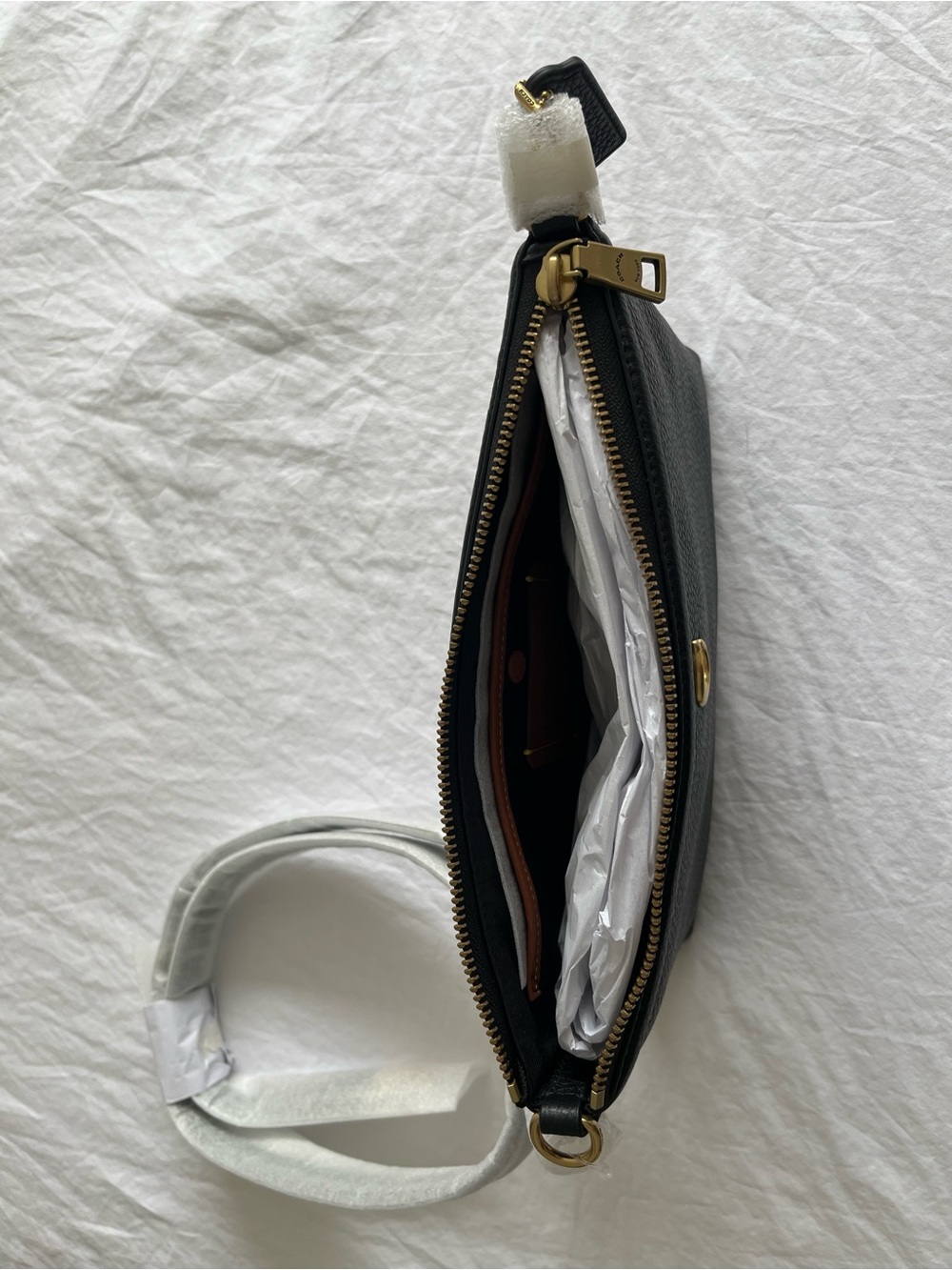 Coach Legacy Zip Top Crossbody Bag - Black - Picture 3 of 8